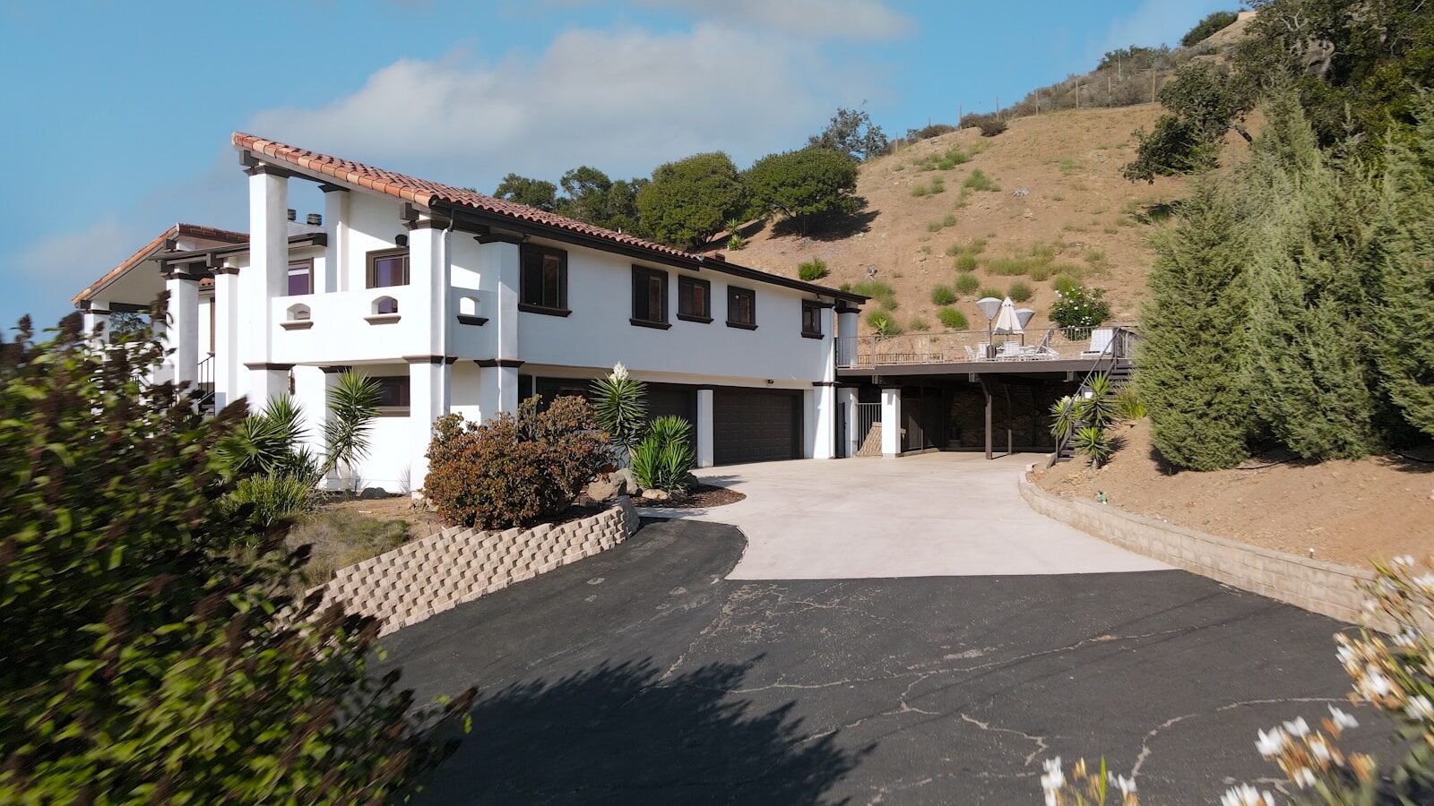 New asphalt driveway installed at a New Jersey home