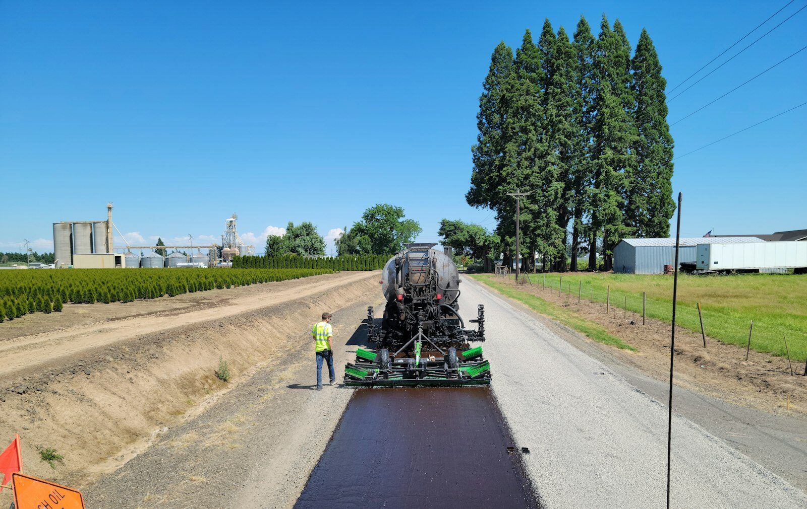 Premier Paving crew laying a new asphalt surface in New Jersey
